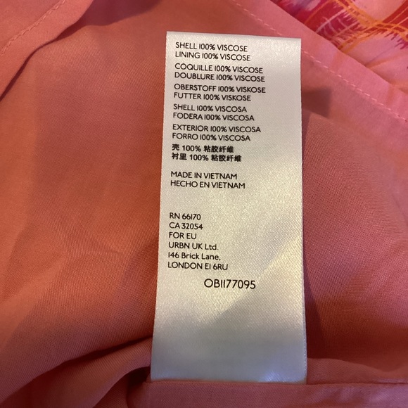 Anthropologie Danielle Duer Tiered Mini Skirt Womens Small Tangerine Fairycore - Picture 11 of 14